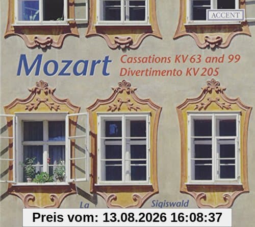 Mozart: Cassations KV 63 & KV 99 / Divertimento KV 205