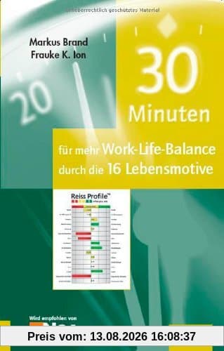 30 Minuten für mehr Work-Life-Balance durch die 16 Lebensmotive