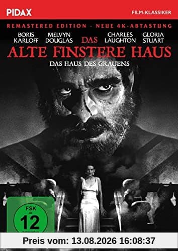 Das alte finstere Haus (The Old Dark House) - Remastered Edition - Neue 4 K-Abtastung / Horrormeilenstein mit Starbesetzung (Pidax Film-Klassiker)