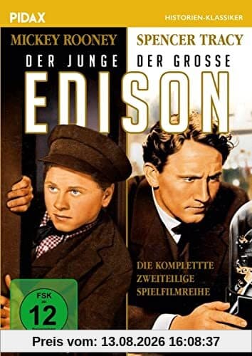 Der junge Edison + Der große Edison / Die komplette 2-teilige Spielfilmreihe mit Starbesetzung (Pidax Historien-Klassiker)