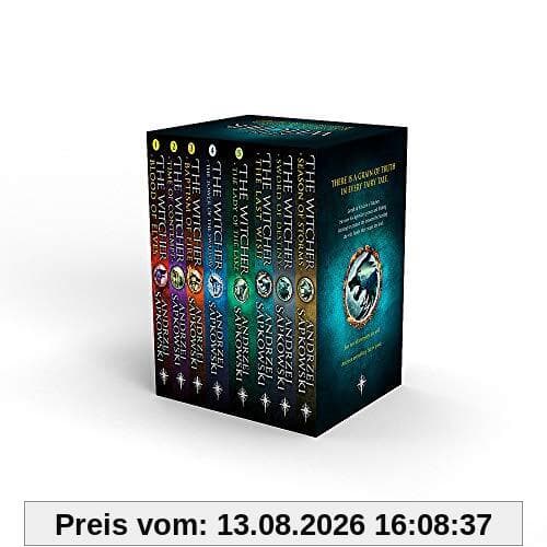 The Witcher Boxed Set: The Last Wish, Sword of Destiny, Blood of Elves, Time of Contempt, Baptism of Fire, The Tower of The Swallow, The Lady of the Lake, Season of Storms