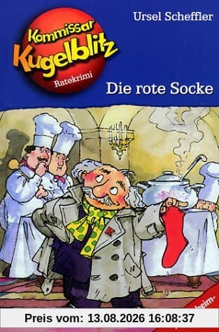 Kommissar Kugelblitz. Grossdruck: Kommissar Kugelblitz, Band 01: Die rote Socke: Ratekrimi: BD 1