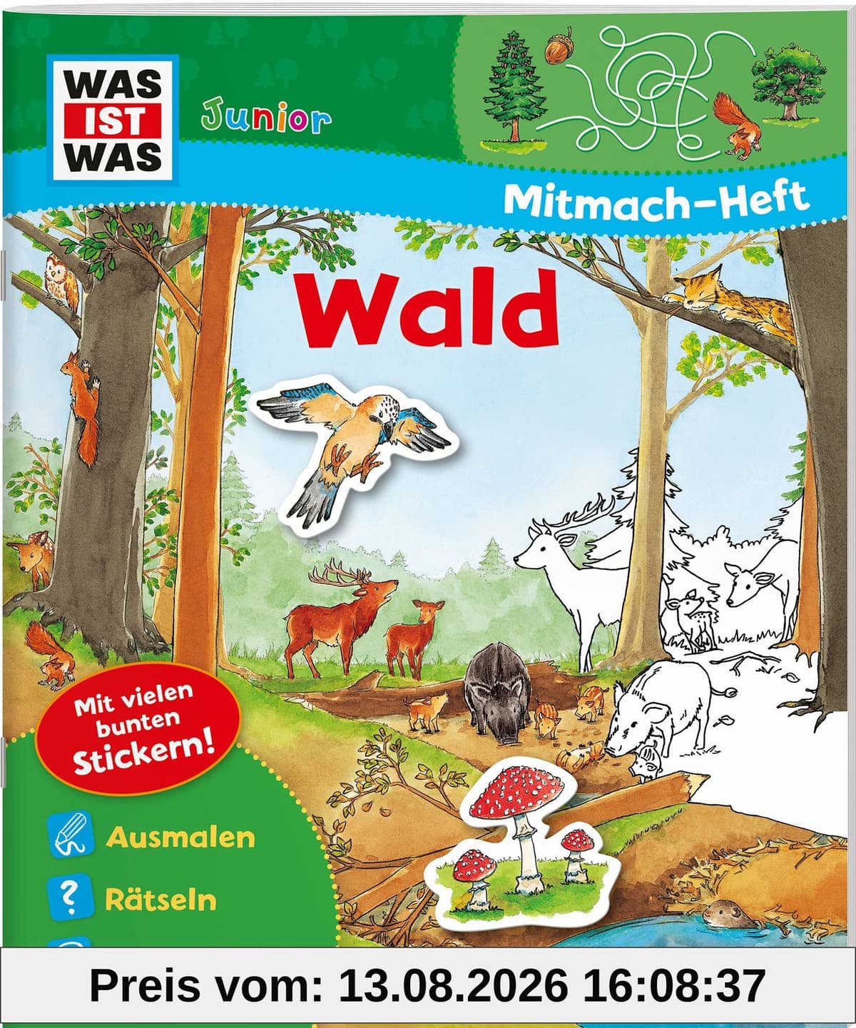 WAS IST WAS Junior Mitmach-Heft Wald