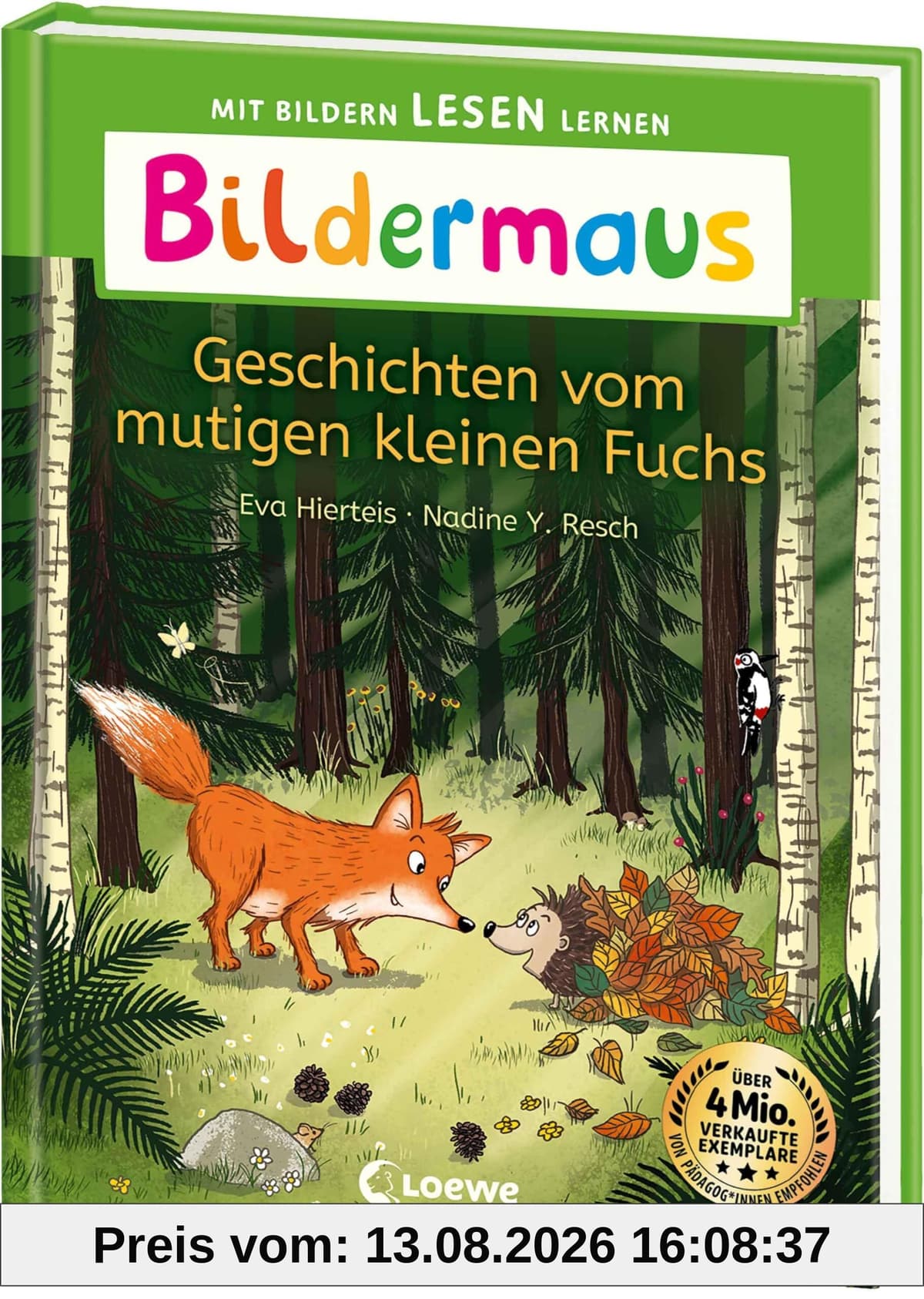 Bildermaus - Geschichten vom mutigen kleinen Fuchs: Mit Bildern lesen lernen - Ideal für die Vorschule und Leseanfänger ab 5 Jahren - Mit Leselernschrift ABeZeh