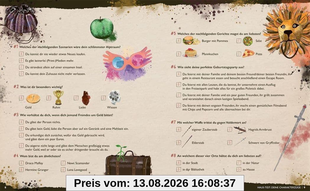 Der große magische Haus-Test. Das inoffizielle Harry Potter Testbuch
