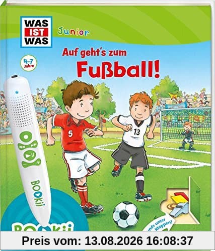 BOOKii WAS IST WAS Junior Auf geht's zum Fußball!: Über 600 Hörerlebnisse und interaktive Spiele!