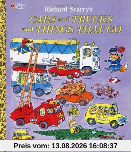 Richard Scarry's Cars and Trucks and Things That Go (Richard Scarry) (Giant Little Golden Book)