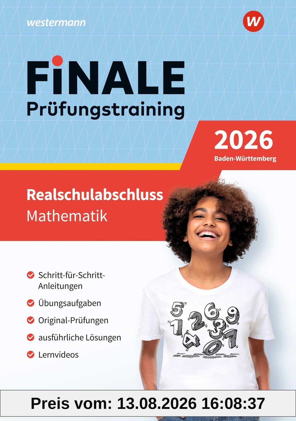 FiNALE Prüfungstraining Realschulabschluss Baden-Württemberg: Mathematik 2026 Arbeitsbuch mit Lösungsheft und Lernvideos