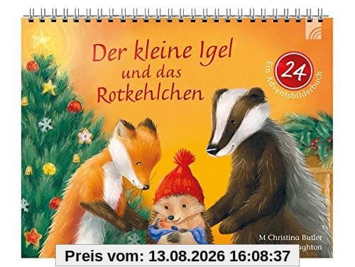 Der kleine Igel und das Rotkehlchen: Ein Adventsbilderbuch