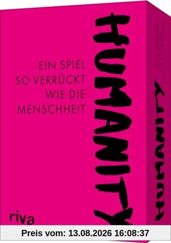 Humanity – Ein Spiel so verrückt wie die Menschheit: Kartenspiel für Erwachsene mit schwarzem Humor. Witziges Geschenk und Mitbringsel zum nächsten Spieleabend. Ab 18 Jahren