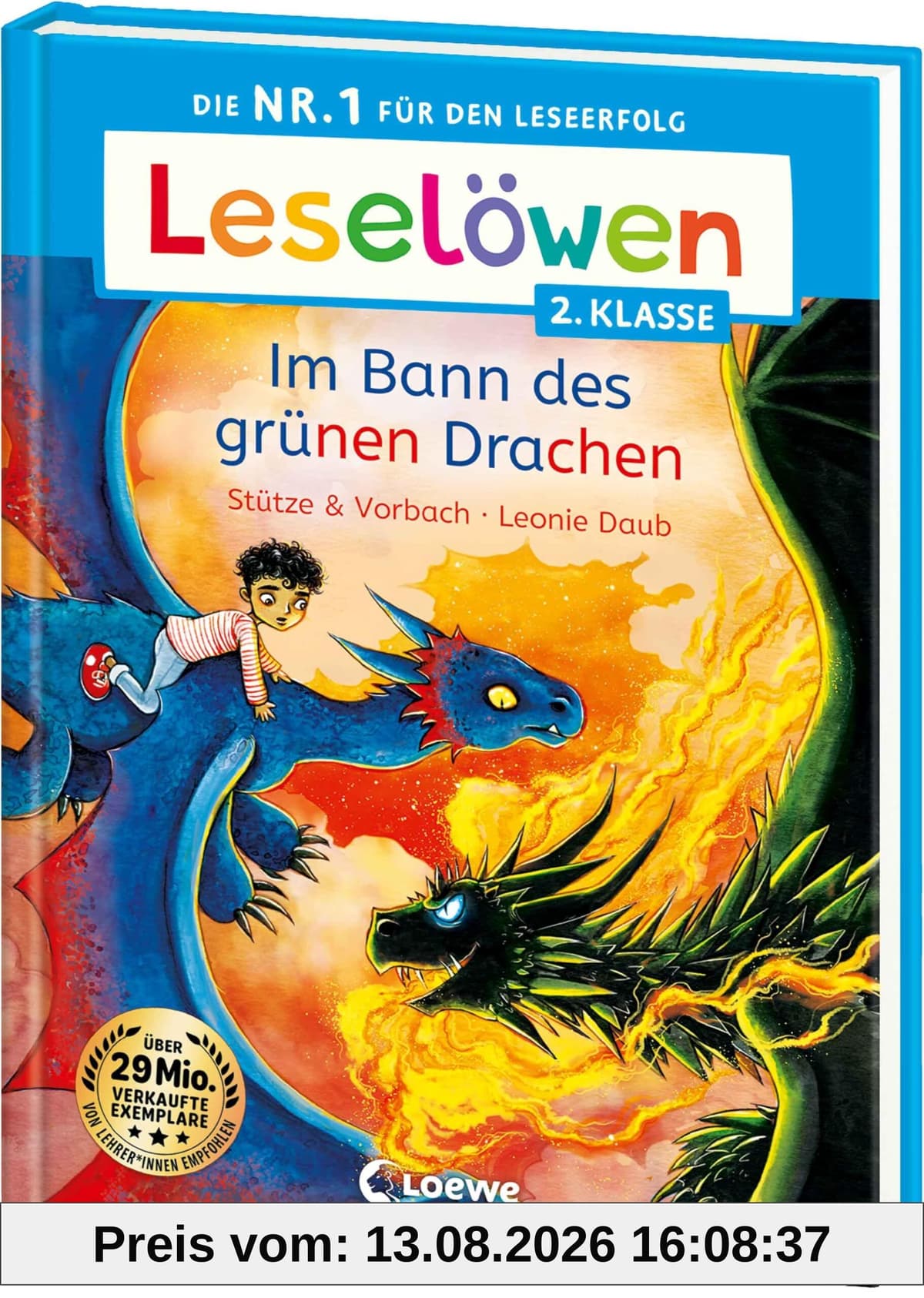 Leselöwen 2. Klasse - Im Bann des grünen Drachen: Die Nr. 1 für den Leseerfolg - Mit Leselernschrift ABeZeh - Erstlesebuch für Kinder ab 7 Jahren