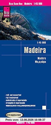Reise Know-How Landkarte Madeira (1:45.000): world mapping project