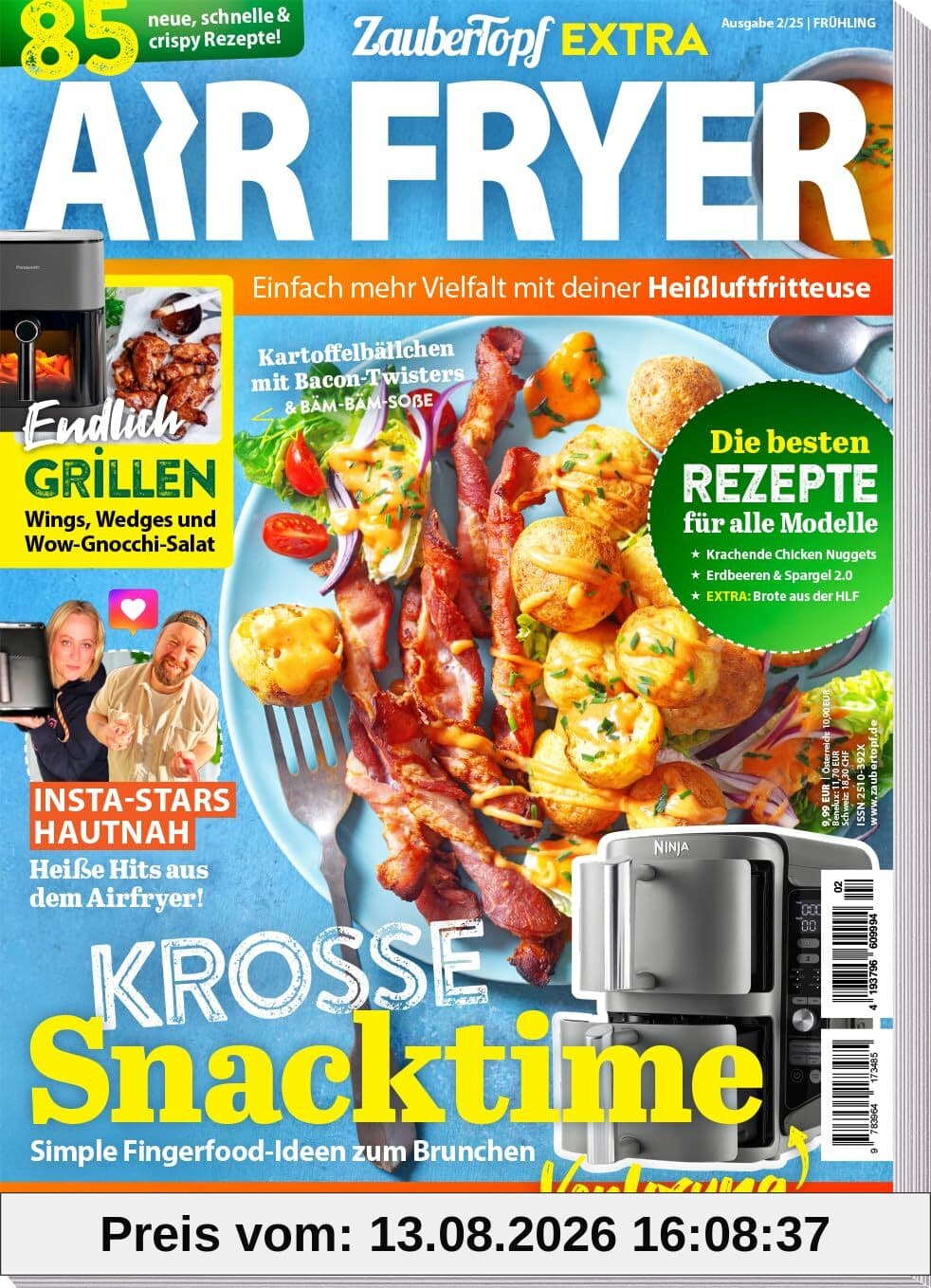 AIR FRYER by Zaubertopf 02/2025 – Frühling – 85 Schnelle & Knusprige Rezepte für Deine Heißluftfritteuse!