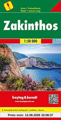 Zakinthos, Autokarte 1:50.000 (freytag & berndt Auto + Freizeitkarten)