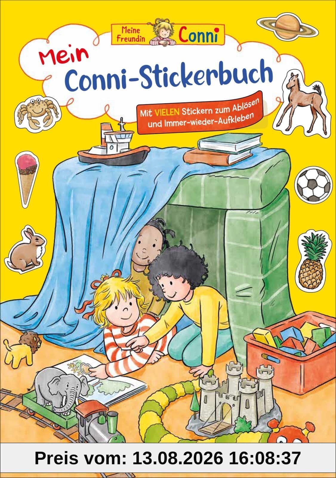 Conni Gelbe Reihe (Beschäftigungsbuch): Mein Conni-Stickerbuch: Mit vielen Stickern zum Ablösen und Immer-wieder-Aufkleben