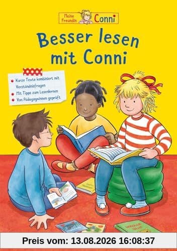 Conni Gelbe Reihe (Beschäftigungsbuch): Besser lesen mit Conni: Lesekompetenz stärken und fördern | Kombiniert mit spielerischen Rätseln und Ausmalaufgaben | Pädagogisch geprüft