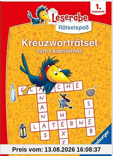 Ravensburger Leserabe Rätselspaß - Kreuzworträtsel zum Lesenlernen - 1. Lesestufe für Leseanfänger