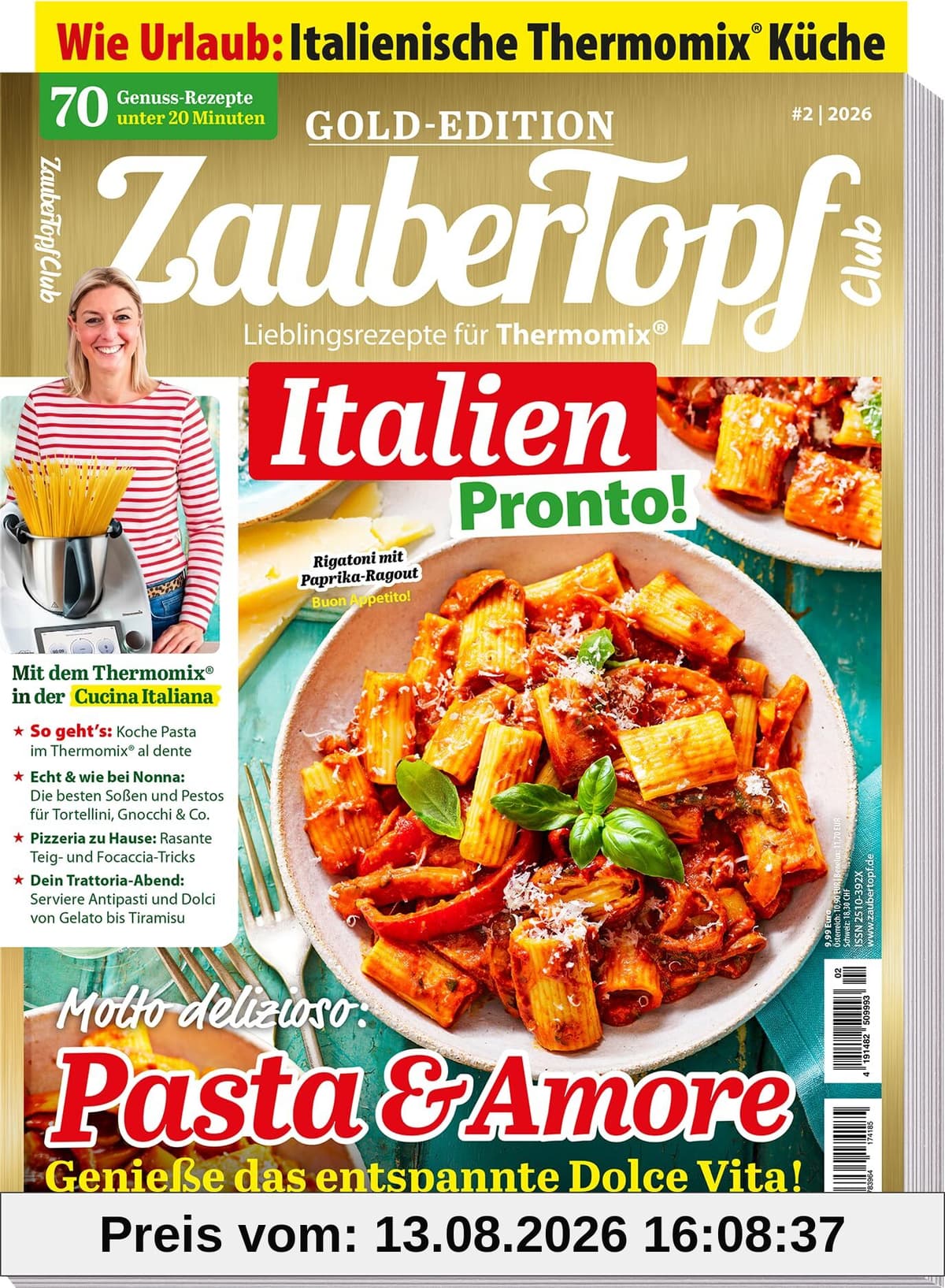 ZauberTopf Gold Edition - 02/2026 - Italien - Pasta & Amore - Dolce Vita für Thermomix®