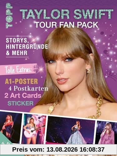 Taylor Swift Tour Fan Pack. 100% inoffiziell: Storys, Hintergründe & mehr. Tolle Extras: A1-Wendeposter, 4 Postkarten, 2 Art Cards, Sticker