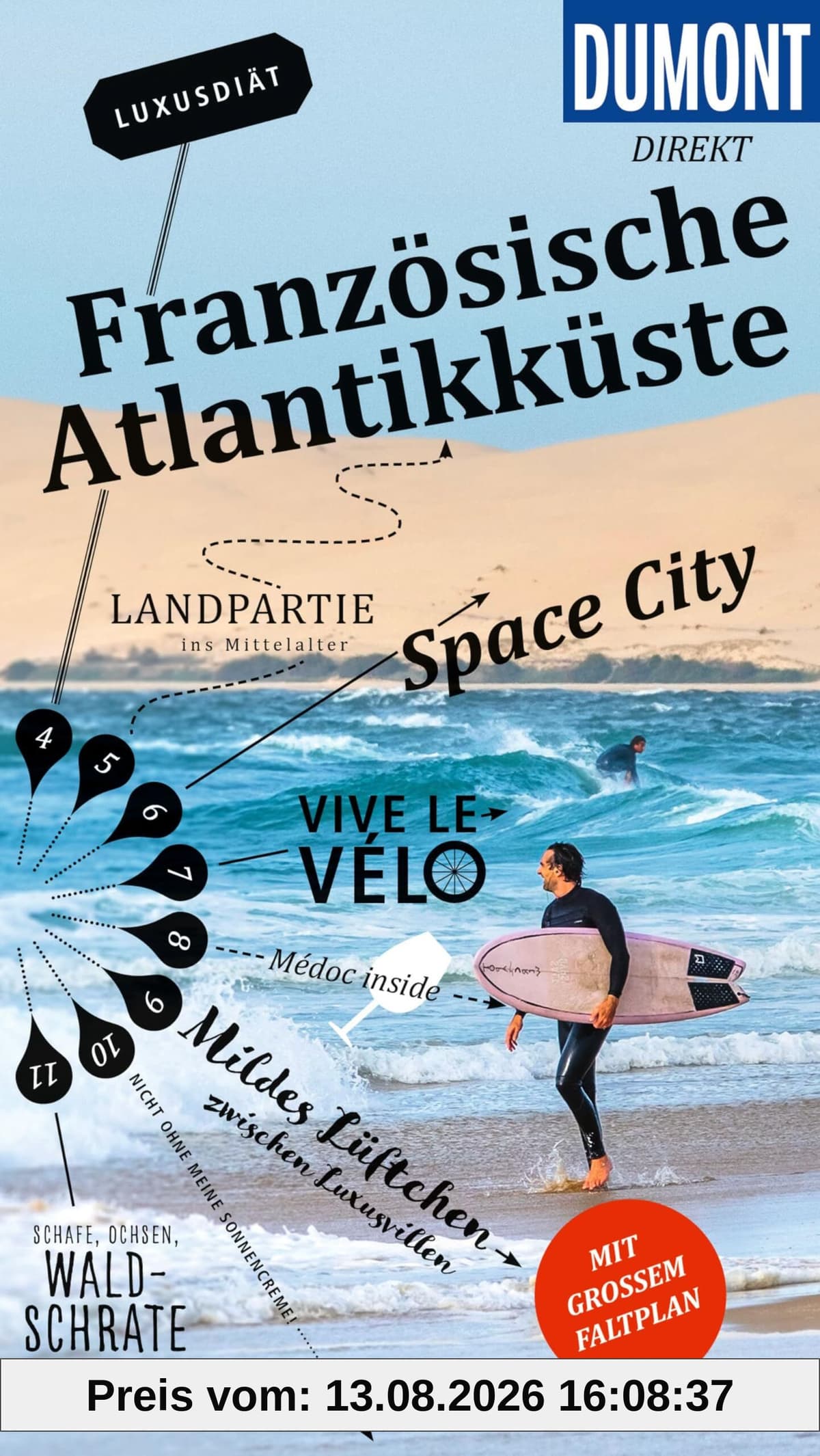 DUMONT direkt Reiseführer Französische Atlantikküste: Mit großem Faltplan