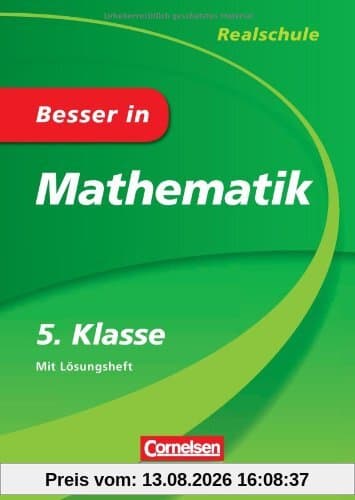 Besser in Mathematik - Realschule 5. Klasse - Cornelsen Scriptor