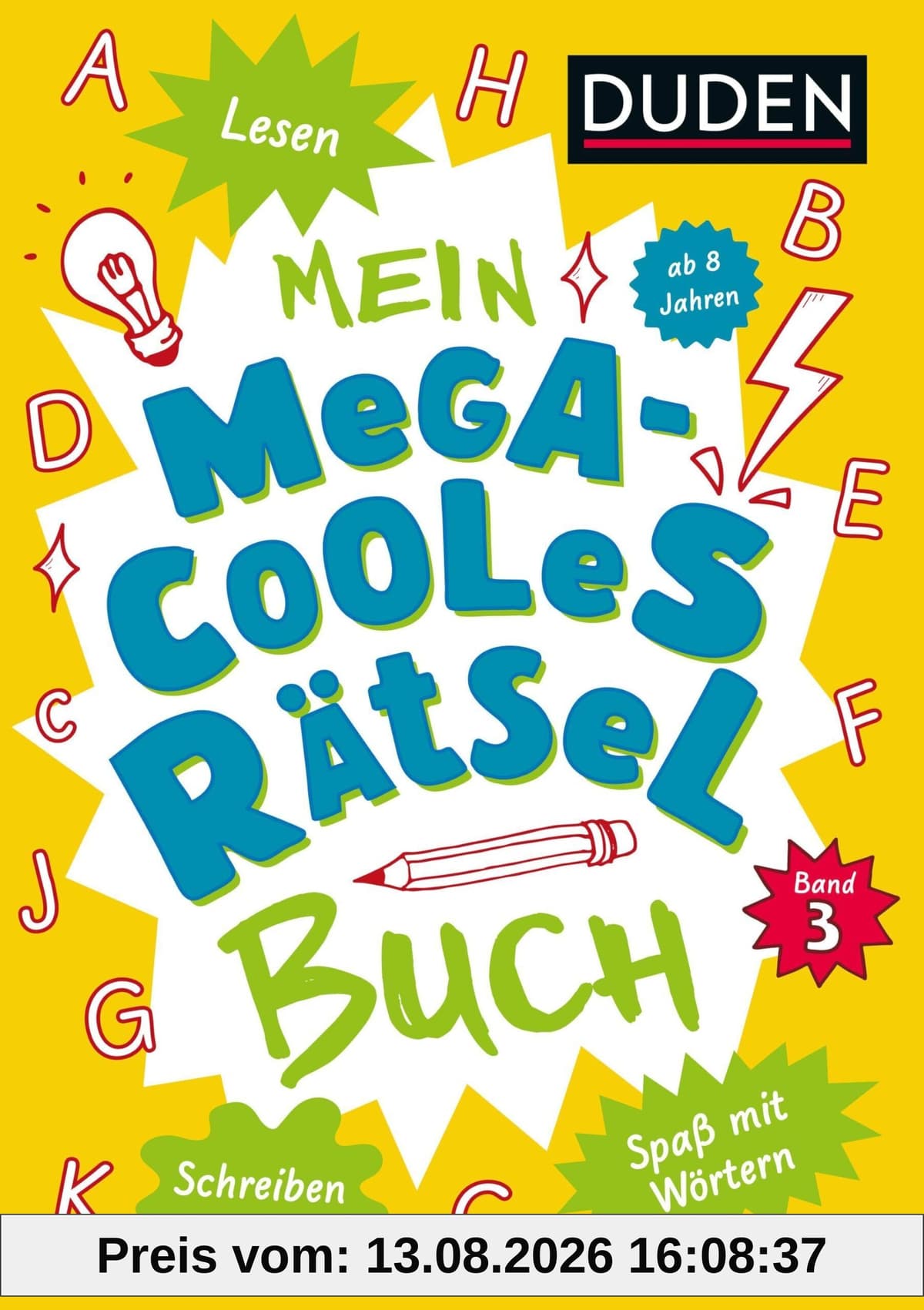 Mein megacooles Rätselbuch - Lesen | Schreiben | Spaß mit Wörtern - ab 8 Jahren - Band 3
