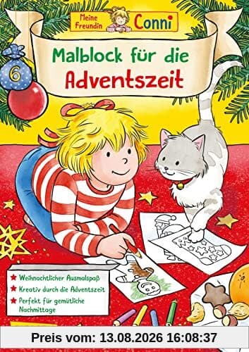 Conni Gelbe Reihe (Beschäftigungsbuch): Mein Malblock für die Adventszeit