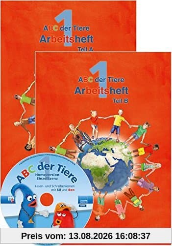 ABC der Tiere 1 - Arbeitsheft Grundschrift, Teil A und B · Neubearbeitung (ABC der Tiere - Neubearbeitung)