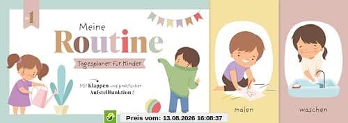 Meine Routine - Tagesplaner für Kinder: Mit Klappen und parktischer Aufstellfunktion I Ab 1 Jahr