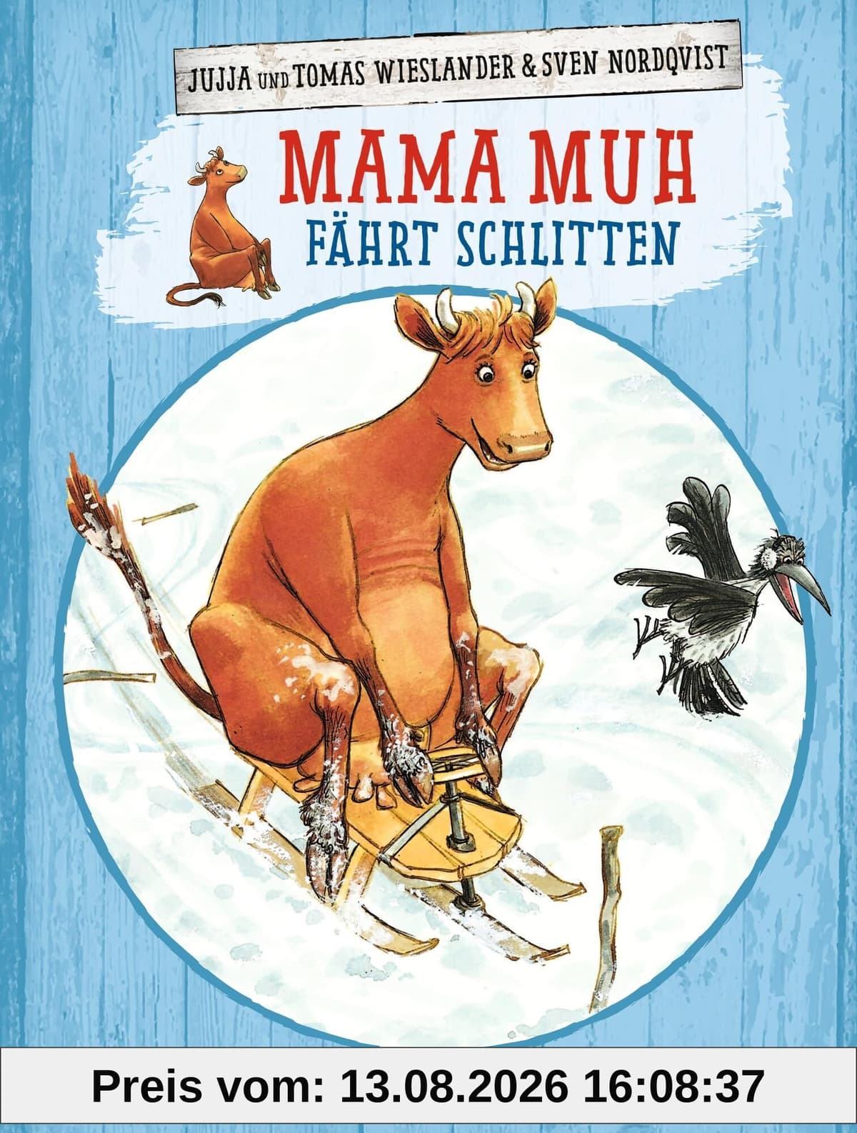 Mama Muh fährt Schlitten